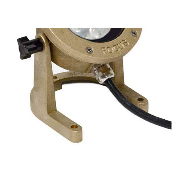 Aiming Floor Bracket For Focus Industries SL-11-LEDM Cast Brass LED Underwater Light 12V