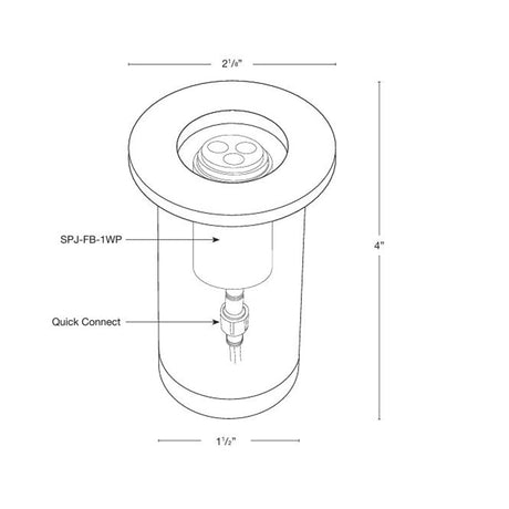 SPJ Lighting SPJ-MWL2 Cast Brass Adjustable Well Light