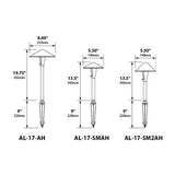 Focus Industries AL-17-LEDP 4W 120V China Hat 8" Path Light