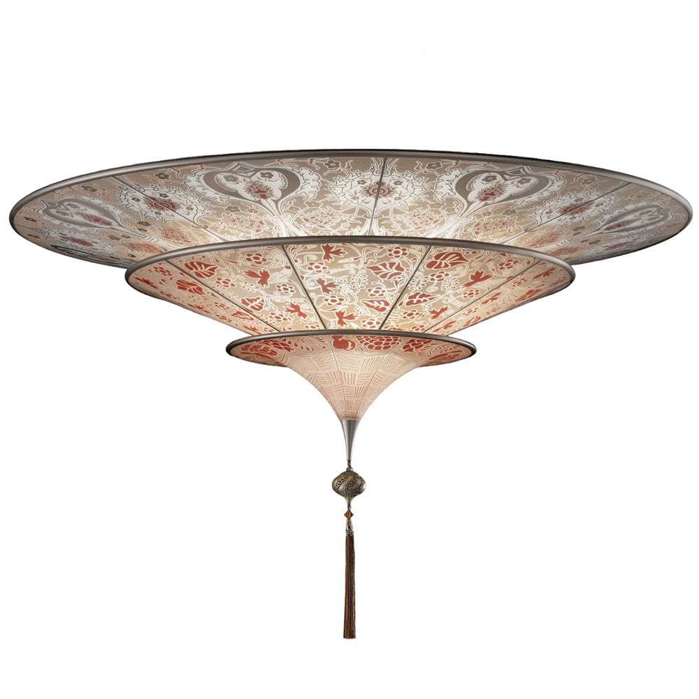 Fortuny G120SH-2 FM Scheherazade 3 Tiers Glass Lamp Flush Mount 33.7"