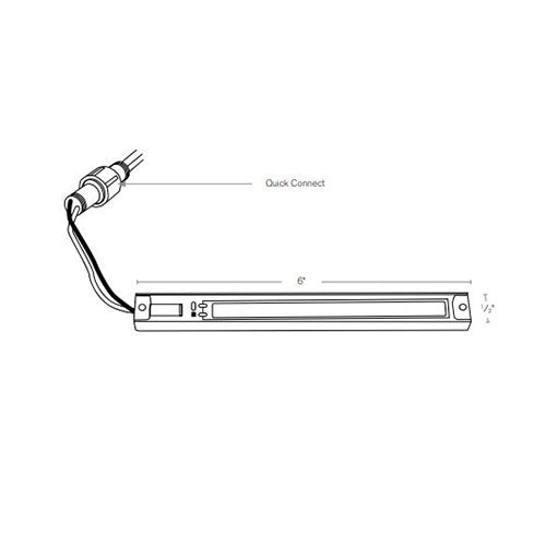 SPJ Lighting FB-LS6-300 3W 12V LED Strip 6 Inch