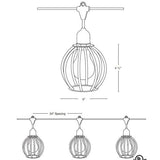 SPJ Lighting SPJ-BC5 LED Hanging Light 8-15V