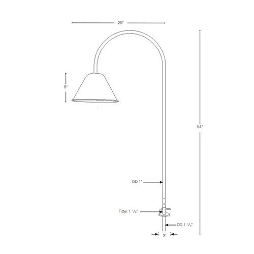 SPJ Lighting SPJ-PTL-CN Medium Base Outdoor Kitchen Light