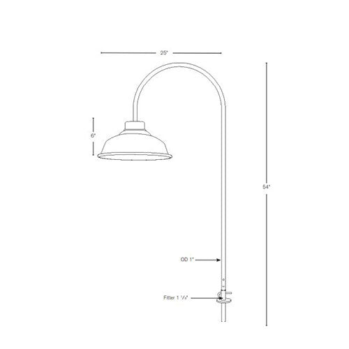 SPJ Lighting SPJ-PTL-R Medium Base Outdoor Kitchen Light