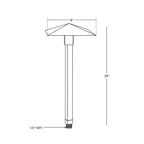 SPJ Lighting SPJ-TE-8 3W LED Contemporary Path Light