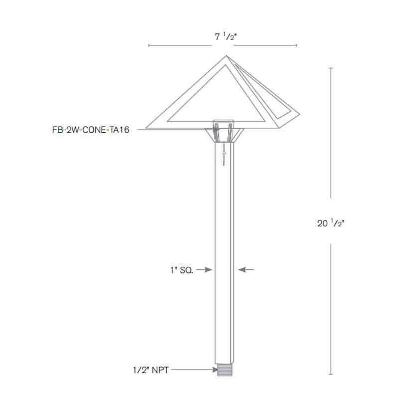 SPJ Lighting SPJ07-01 2W LED Decorative Pathway Light