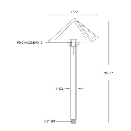 SPJ Lighting SPJ07-01 2W LED Decorative Pathway Light