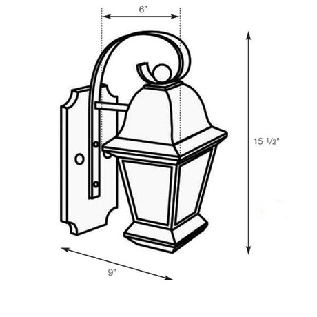 SPJ Lighting SPJ29-01A Pitched Post Lantern 120V