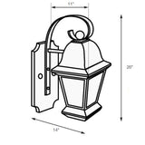 SPJ Lighting SPJ29-01C Pitched Post Lantern 120V