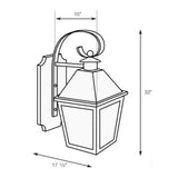 SPJ Lighting SPJ34-06C Scroll Mount Lantern