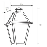 SPJ Lighting SPJ35-01A Flush Mount Lantern 120V