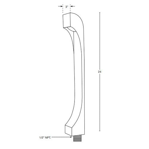 SPJ Lighting THE TELEPHONE 8W LED Contemporary Bollard Light