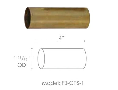 SPJ FB-CPS-1 - Brass Mounting Sleeve 4 inch Long SPJ GDG Series Step Lights