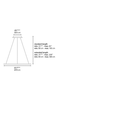 Artemide 19991 Discovery Suspension LED 42.5W 30K 90CRI Dimmable 2-Wire Additional Image 2