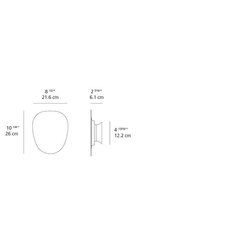 Artemide RDFAK02 Facce Prism 8W LED 2-Wire Dimmable Wall/Ceiling Light - Seginus Lighting