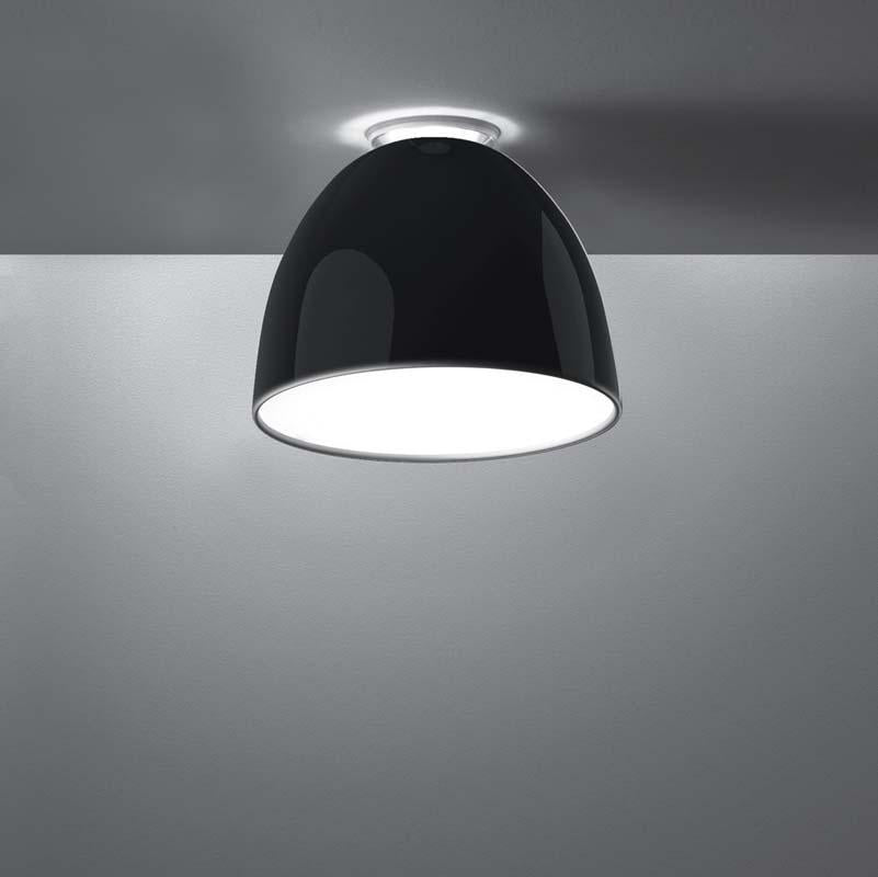 Artemide A2455 Nur Gloss Max 100W E26 Mini Ceiling Light 120V - Seginus Lighting