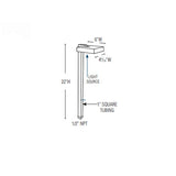 Lightcraft Outdoor Flat Side Path Light 12V Stake Included