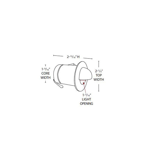 Lightcraft Outdoor Natural Bronze Scoop Top Core Light 12V