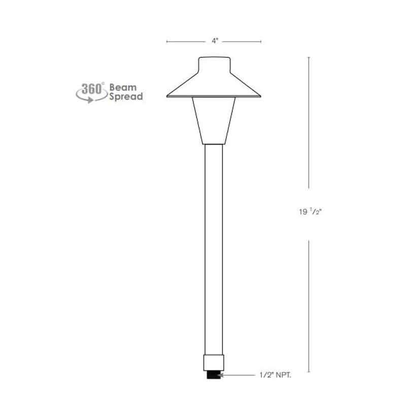 SPJ Lighting SPJ-CPL4 2W LED Pathway Light 12V