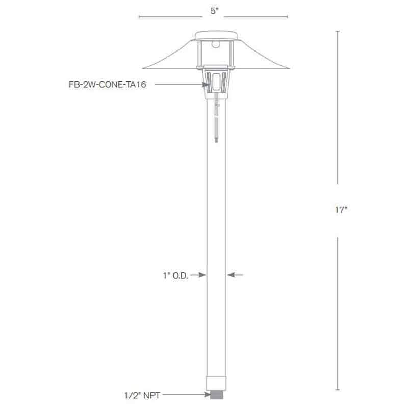 SPJ Lighting SPJ-JB100 2W LED Path Light 12V - Seginus Lighting