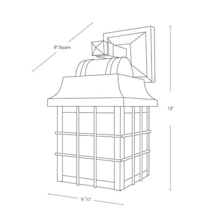 SPJ Lighting SPJ-MJN6 Flush Mount Lantern 120V