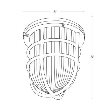 SPJ Lighting SPJ-NS-CM6-120V Solid Brass Ceiling Mount