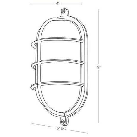 SPJ Lighting SPJ-NS-W91 Nautical Flush Mount 10W LED 120V