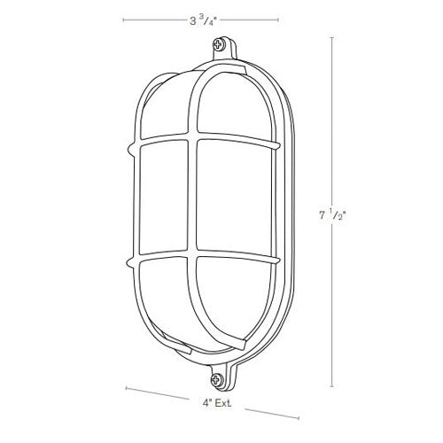 SPJ Lighting SPJ-NS-WF-7H Nautical Flush Mount 10W LED 120V