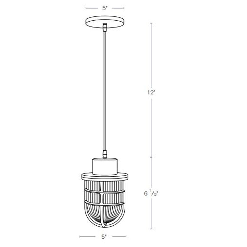 SPJ Lighting SPJ-NS5-C Nautical Pendant Mount 8W LED RGBW