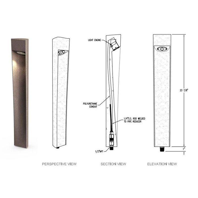 SPJ Lighting SPJ-PCL-A24-BG 2W Path Lights