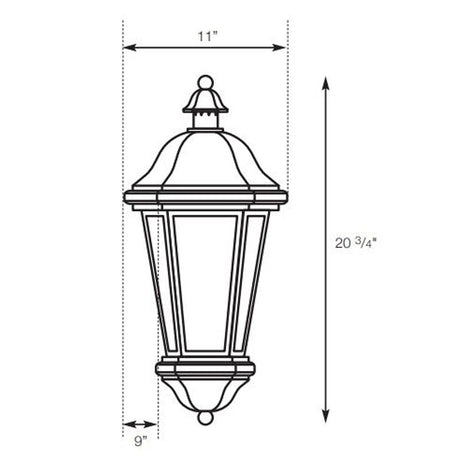 SPJ Lighting SPJ30-04B Flush Mount Lantern