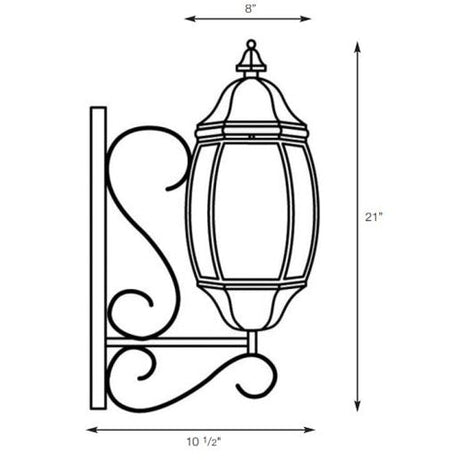 SPJ Lighting SPJ30-06A Scroll Mount Lantern 120V