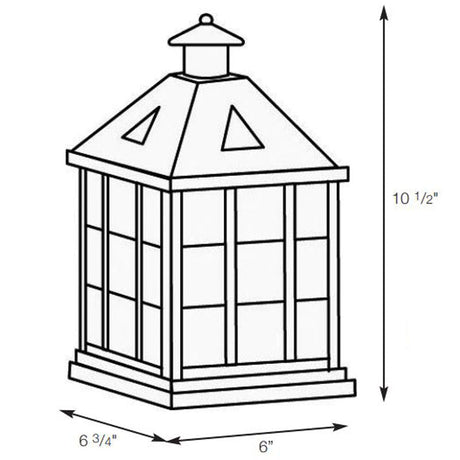 SPJ Lighting SPJ31-03A Flush Mount Lantern 120V