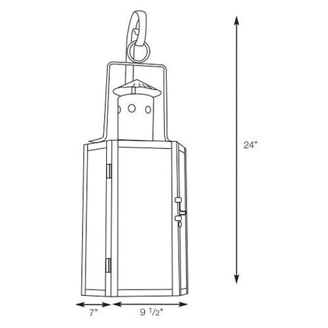 SPJ Lighting SPJ33-04 Flush Mount Lantern 120V