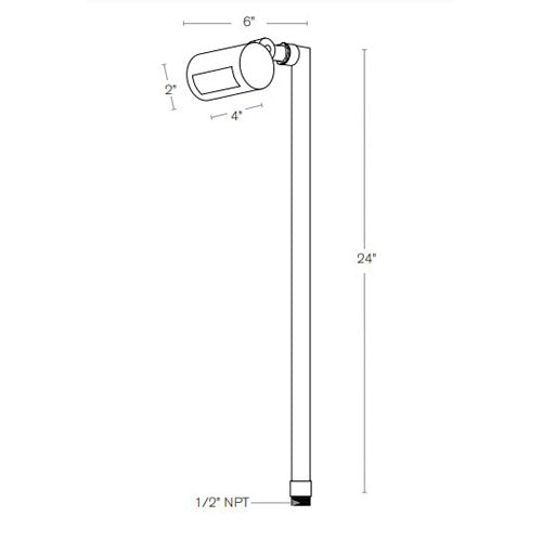 SPJ Lighting The Madison 4W LED Solid Brass Path Light