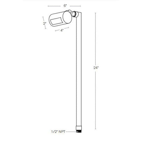 SPJ Lighting The Madison 4W LED Solid Brass Path Light