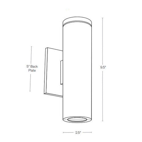 SPJ Lighting THE NEW YORKER 2W LED Up/Down Wall Mount